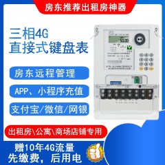 三相直接式4G键盘表(含10年流量)10（100)A